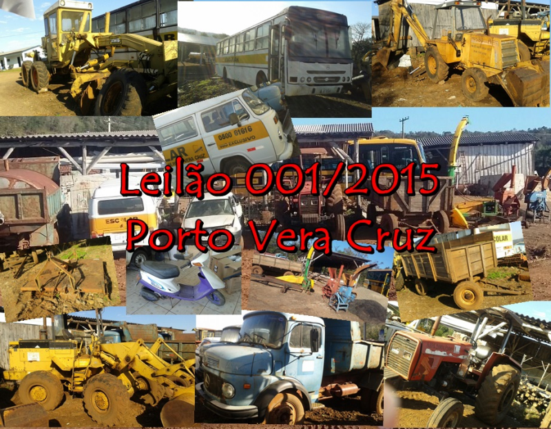 LEILÃO DE BENS INSERVÍVEIS! Será no dia 27 de agosto de 2015!